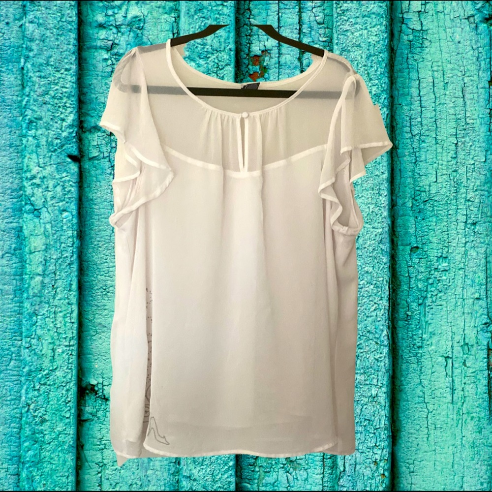 Disney white blouse with silver detail